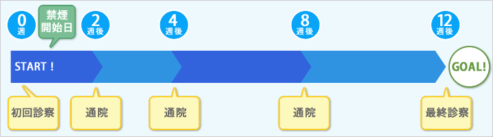 禁煙治療の流れ